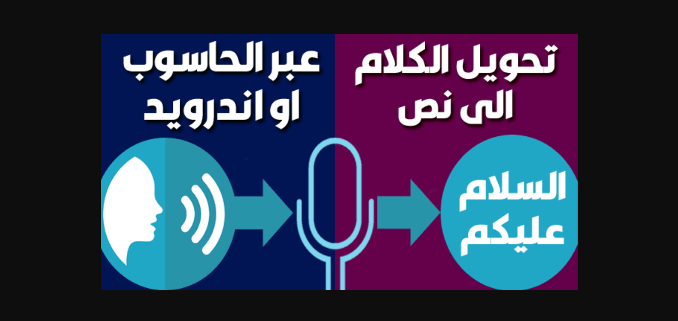 تطبيق Speech To Text لتحويل الكلام الى نص مكتوب