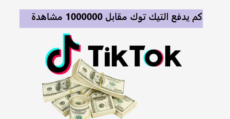 كم يدفع التيك توك مقابل 1000000 مشاهدة