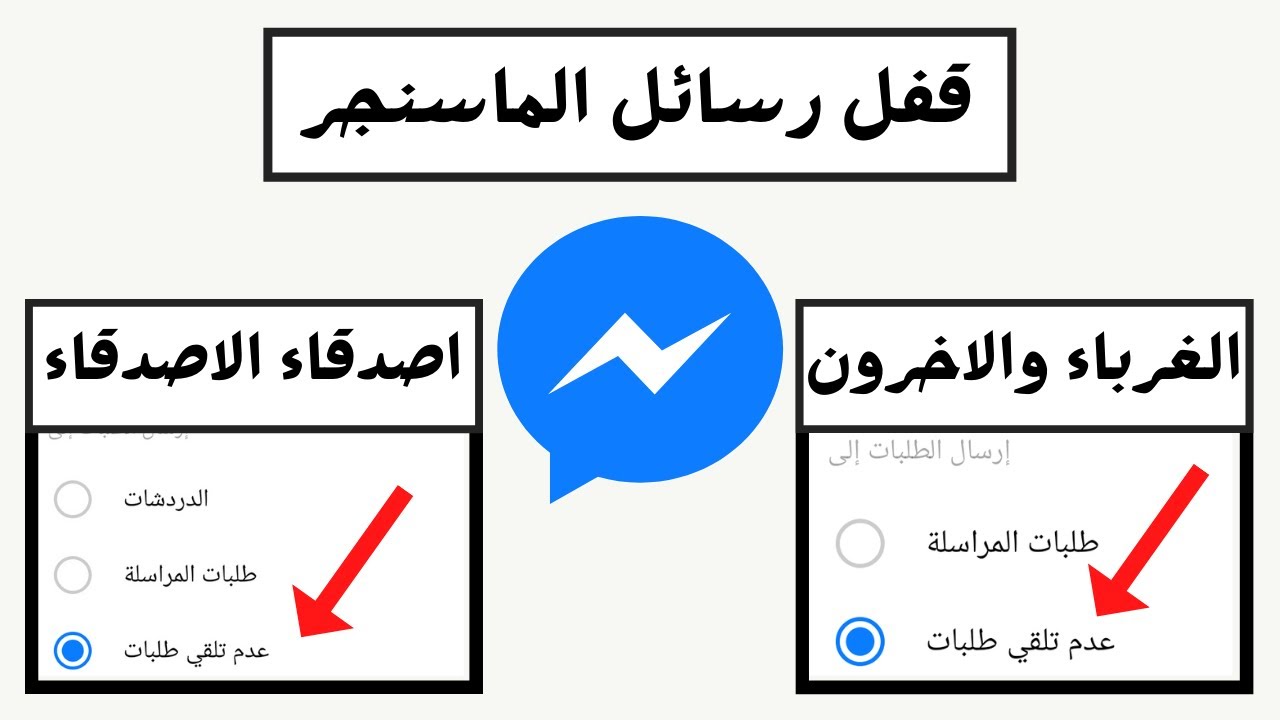 كيف اقفل الرسائل في الفيس بوك ماسنجر لغير الاصدقاء وإلغاء طلبات المراسلة